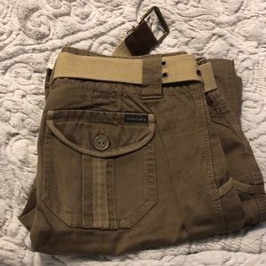 green cargo pants